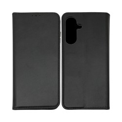 Leather Flip Cover with Internal Pocket for Samsung Galaxy A37 Black